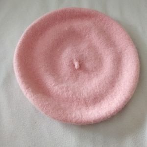Pink Wool Beret